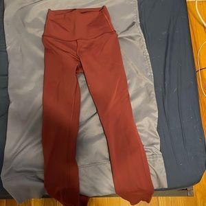 Lululemon Wunder Train High Rise 25” Red Merlot Leggings